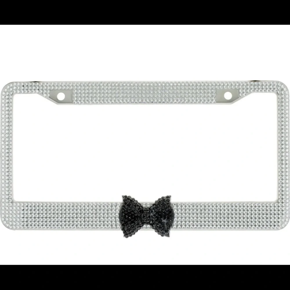Crystal Diamond Rhinestone Bling License Plate Frame